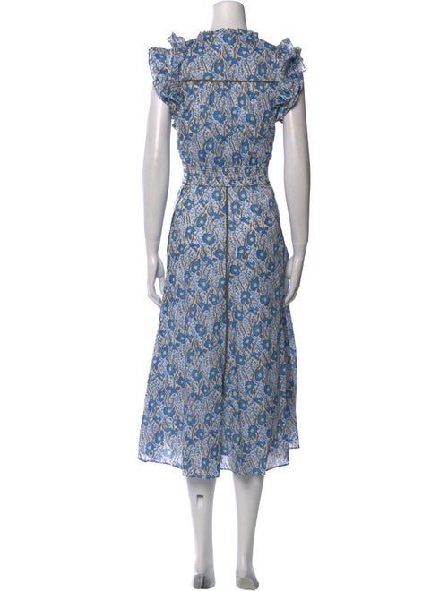 ME+EM Floral Print Long Dress