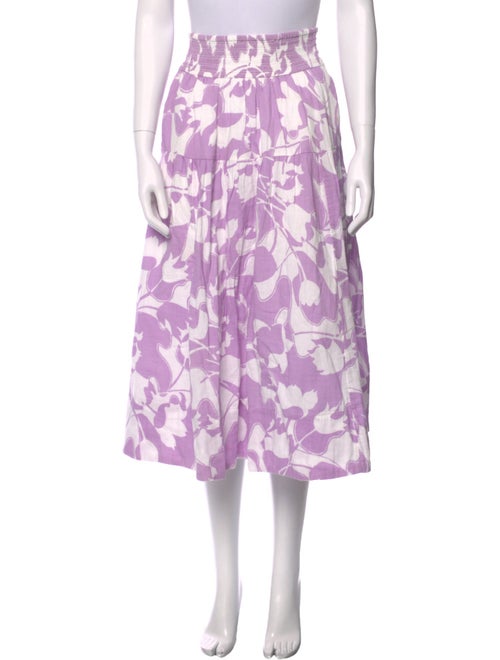 ME+EM Printed Midi Length Skirt