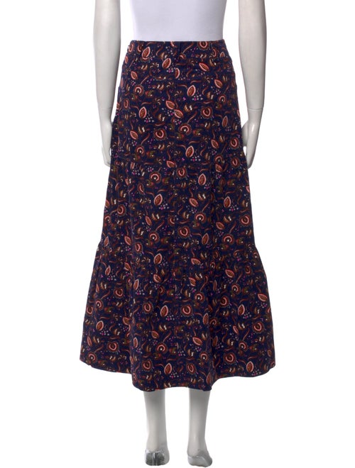 ME+EM Printed Midi Length Skirt