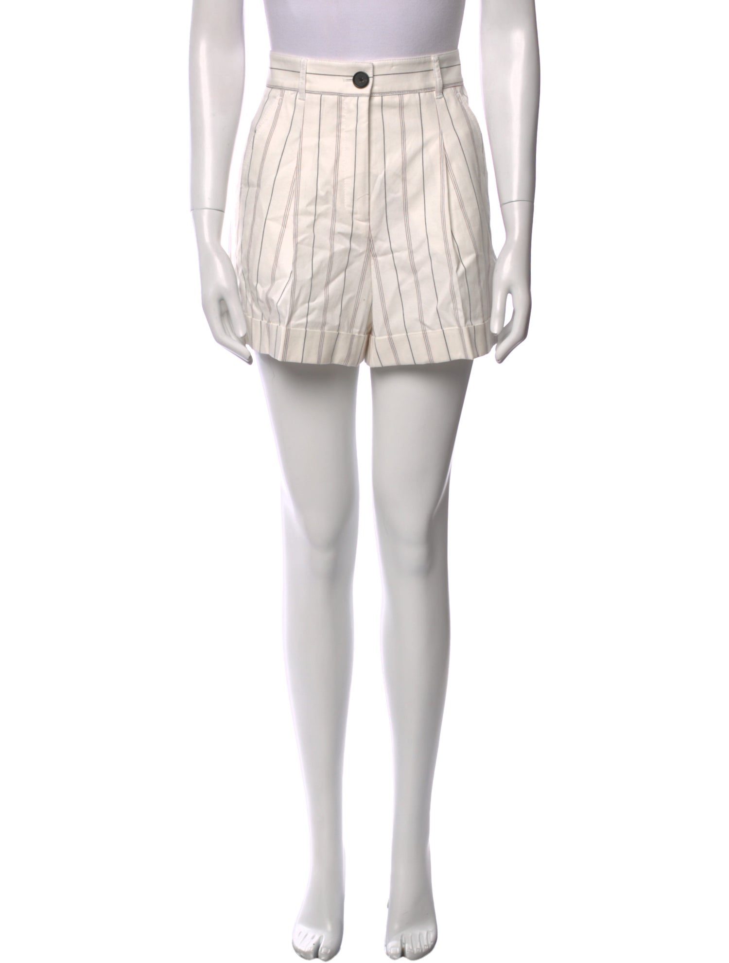 ME+EM Striped Mini Shorts