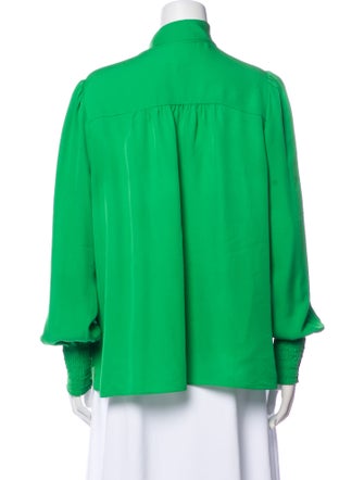 ME+EM Silk Tie Neck Blouse