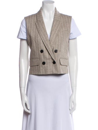 ME+EM Wool Striped Vest