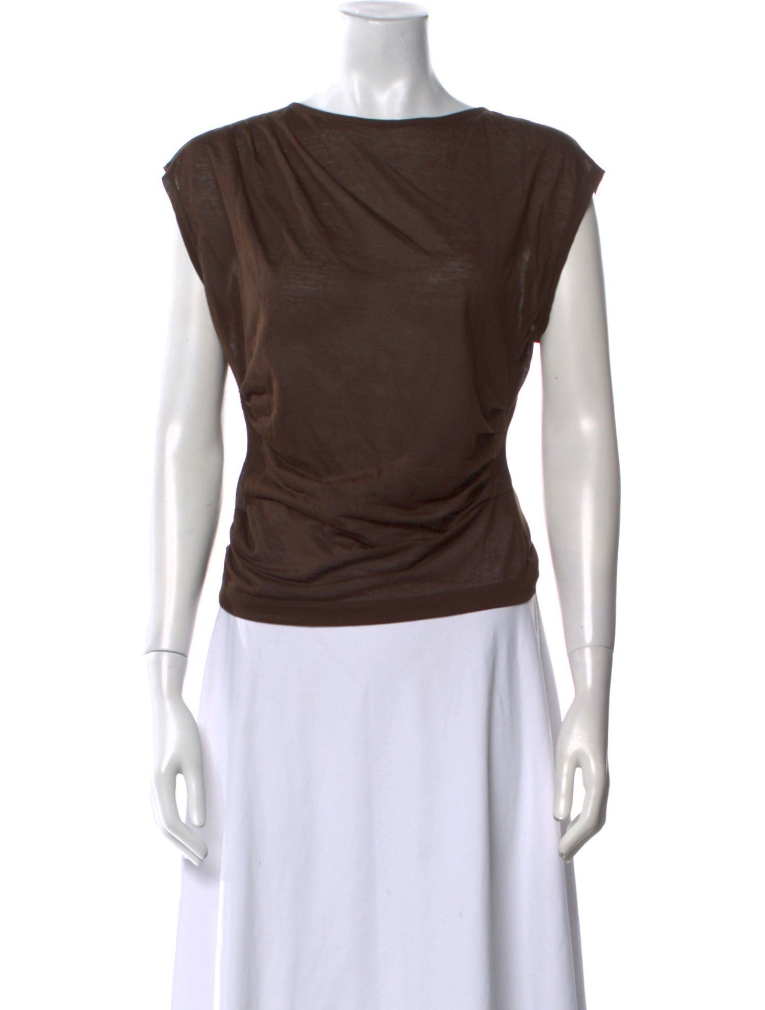 ME+EM Scoop Neck Short Sleeve Top