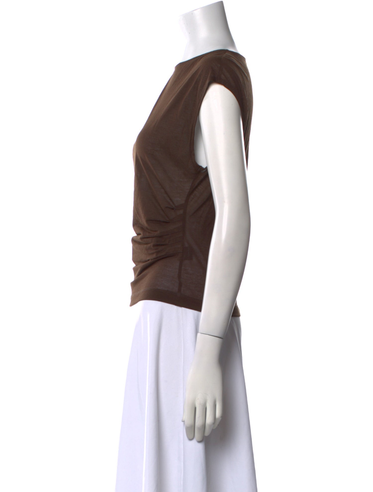 ME+EM Scoop Neck Short Sleeve Top