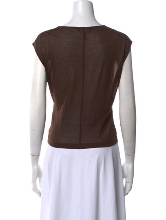 ME+EM Scoop Neck Short Sleeve Top