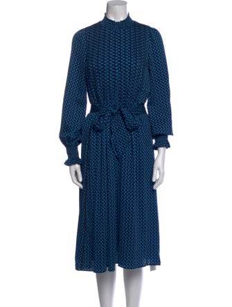 ME+EM Printed Midi Length Dress