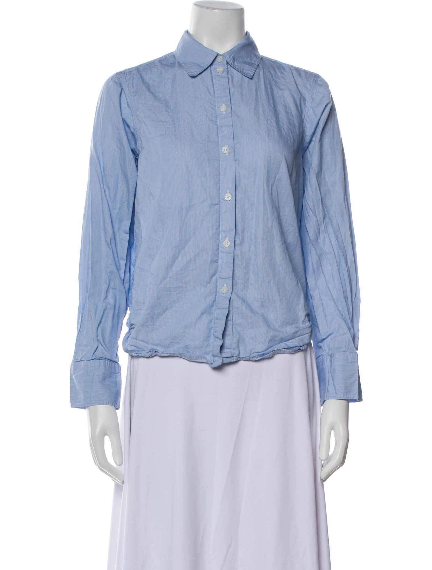 ME+EM Long Sleeve Button-Up Top