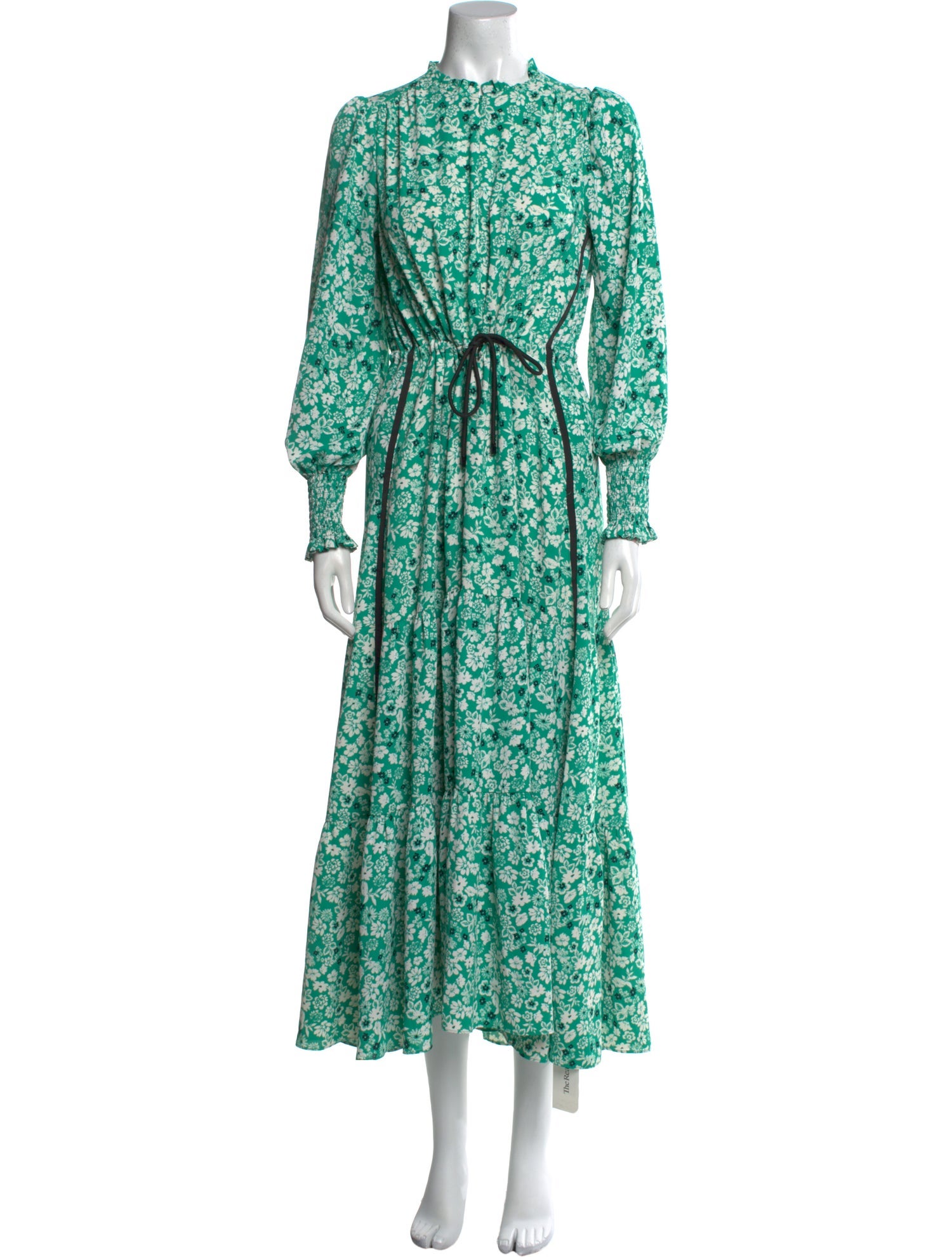 ME+EM Floral Print Long Dress