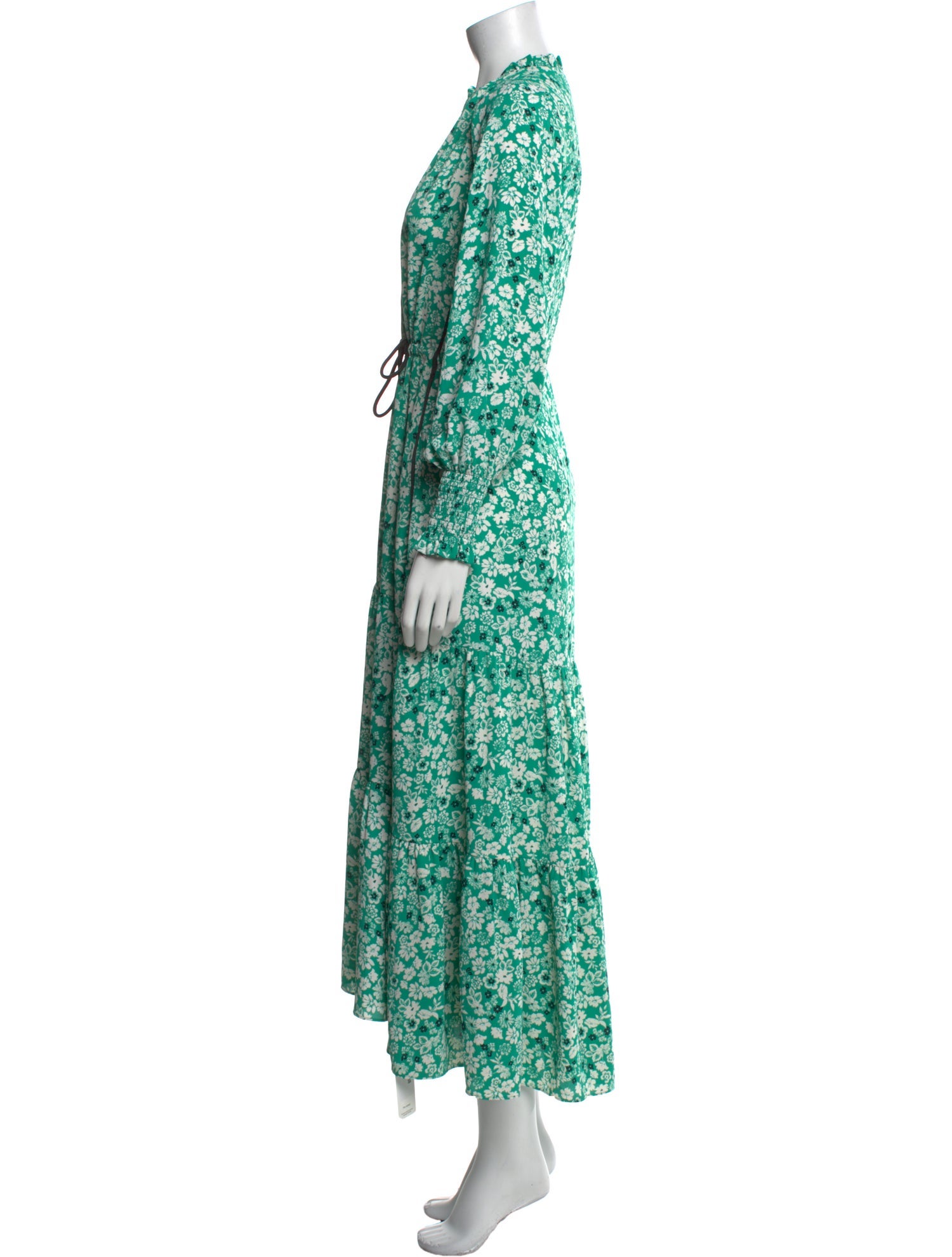 ME+EM Floral Print Long Dress