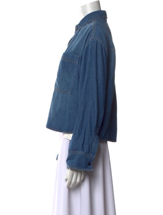 ME+EM Long Sleeve Button-Up Top