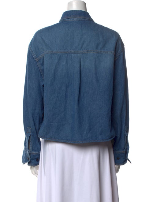 ME+EM Long Sleeve Button-Up Top