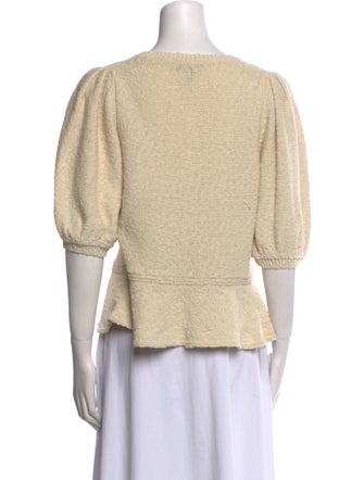 ME+EM Crew Neck Three-Quarter Sleeve Sweatshirt