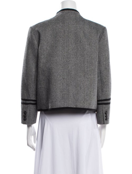 ME+EM Wool Tweed Pattern Evening Jacket