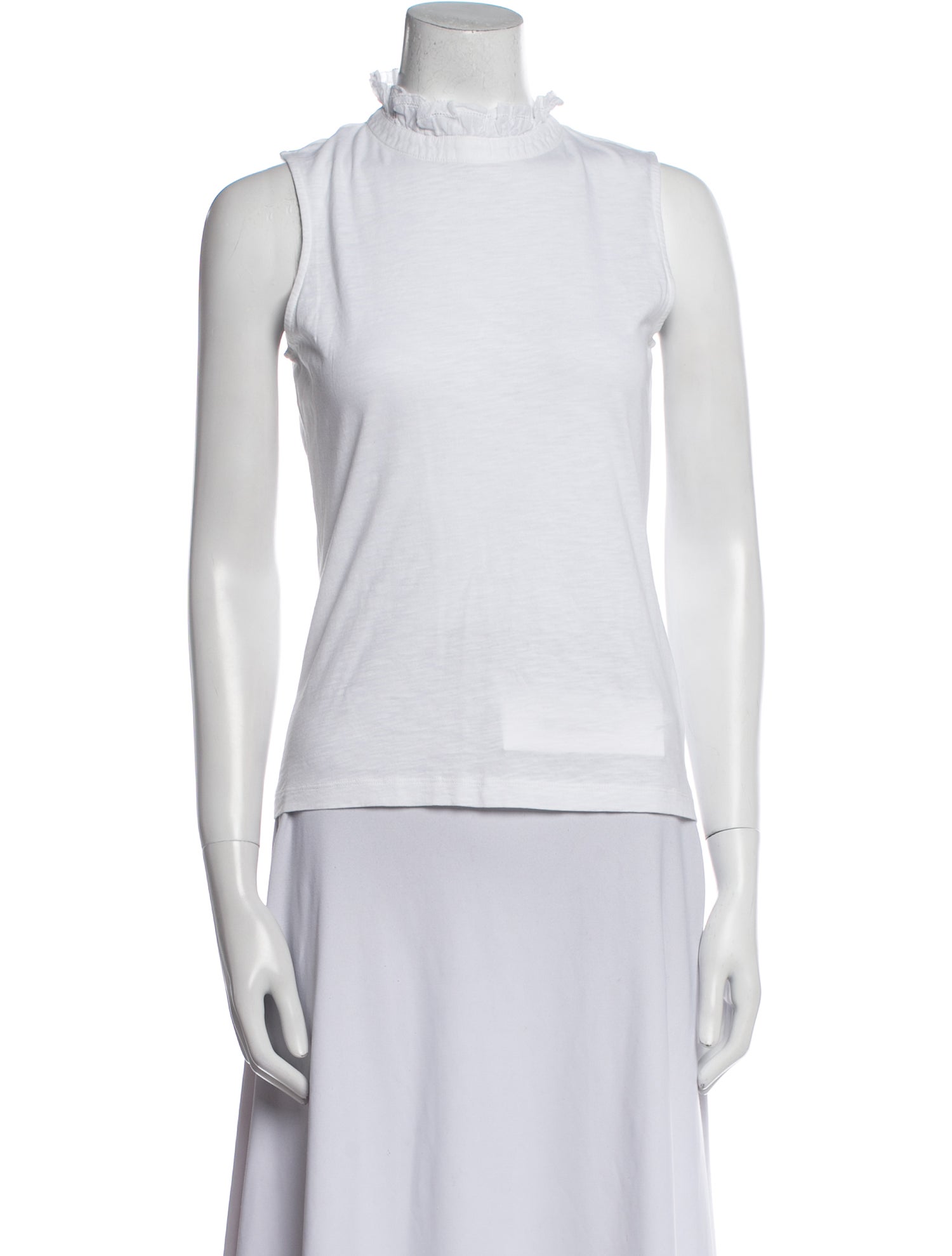 ME+EM Mock Neck Sleeveless Top