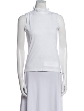 ME+EM Mock Neck Sleeveless Top