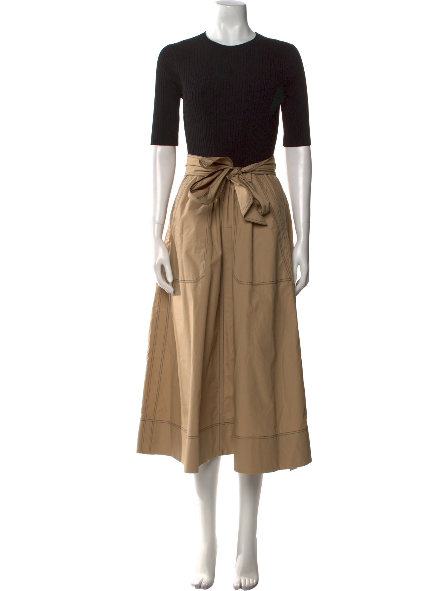 ME+EM Crew Neck Long Dress w/ Tags