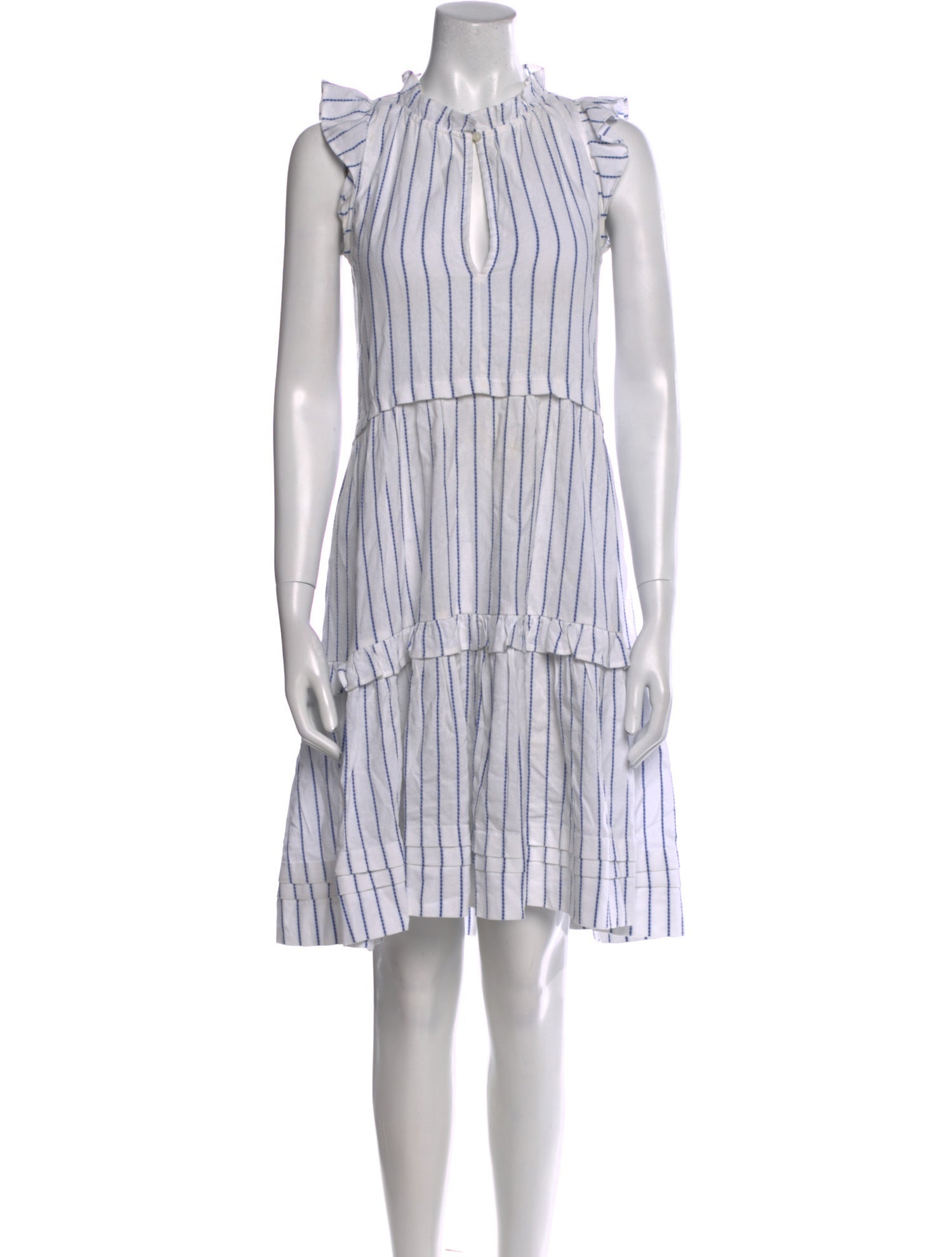 ME+EM Striped Knee-Length Dress