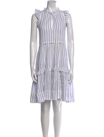 ME+EM Striped Knee-Length Dress