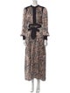 ME+EM Floral Print Long Dress