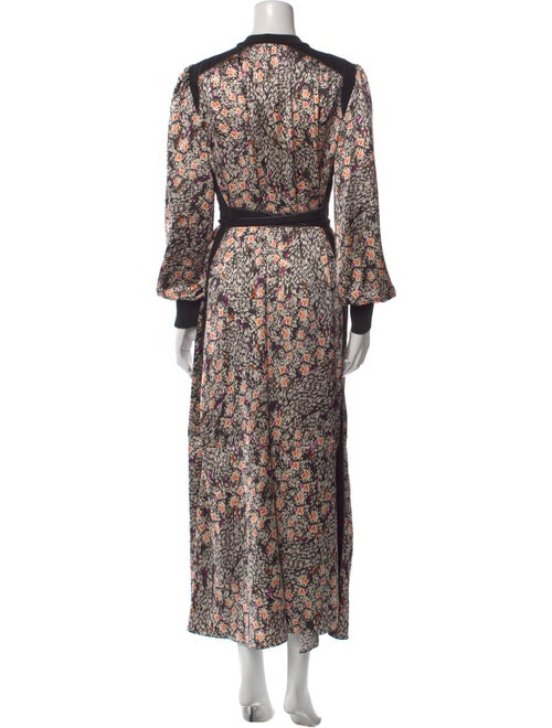 ME+EM Floral Print Long Dress