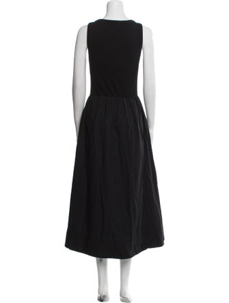 ME+EM Scoop Neck Long Dress