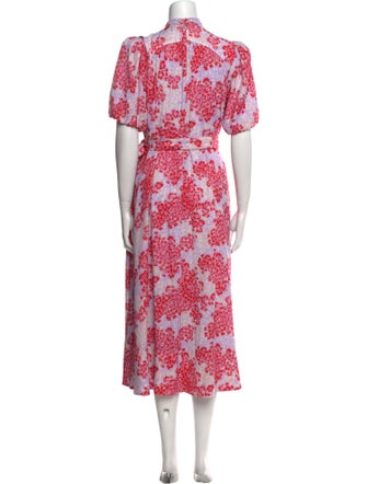 ME+EM Floral Print Long Dress