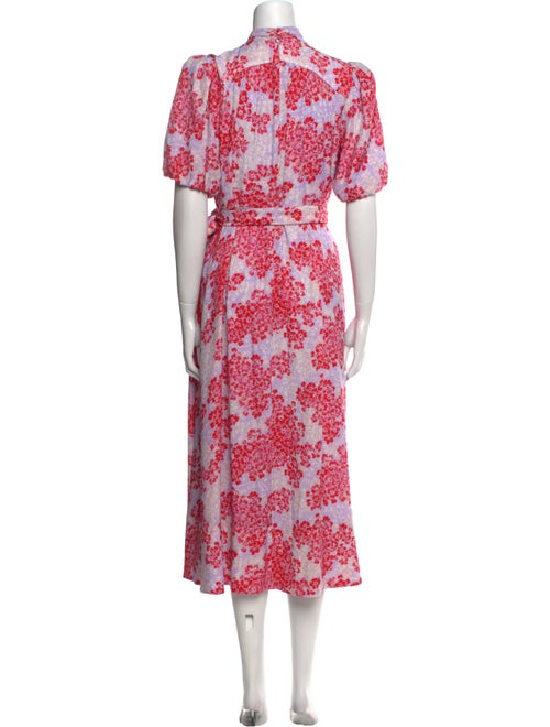 ME+EM Floral Print Long Dress