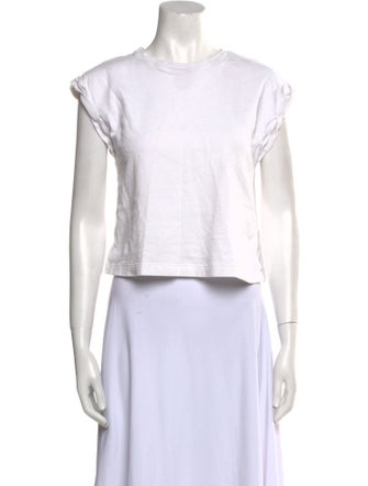 ME+EM Crew Neck Short Sleeve Crop Top