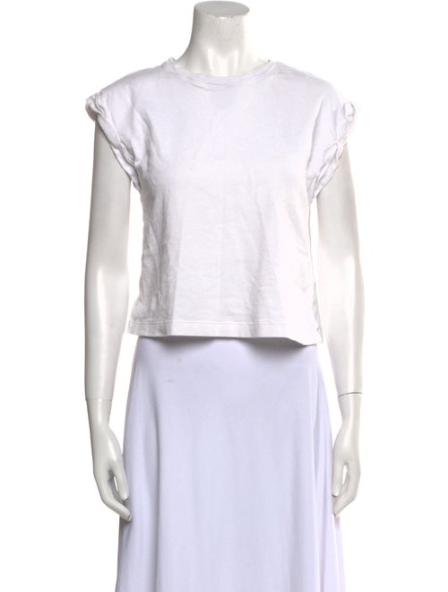 ME+EM Crew Neck Short Sleeve Crop Top