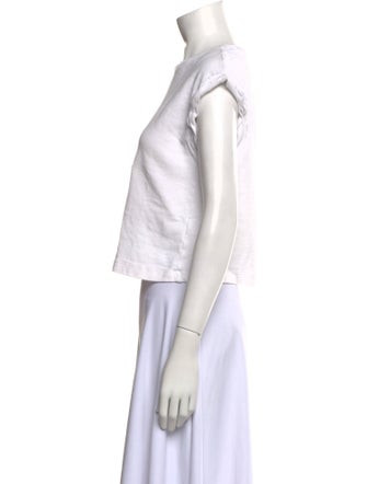 ME+EM Crew Neck Short Sleeve Crop Top