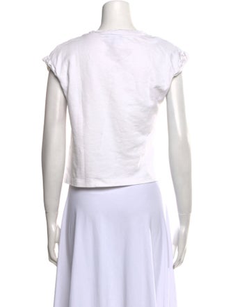 ME+EM Crew Neck Short Sleeve Crop Top