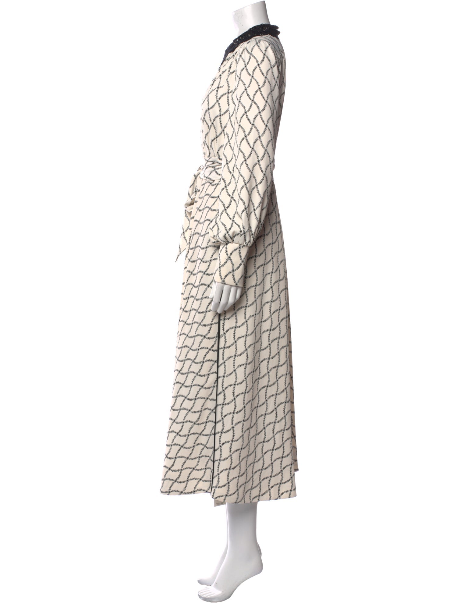 ME+EM Plaid Print Long Dress