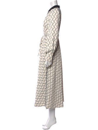 ME+EM Plaid Print Long Dress