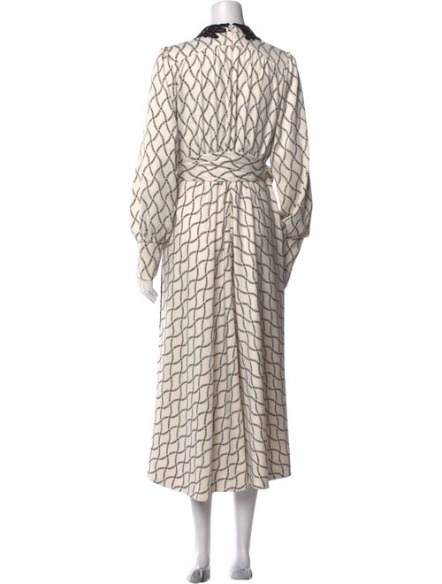 ME+EM Plaid Print Long Dress