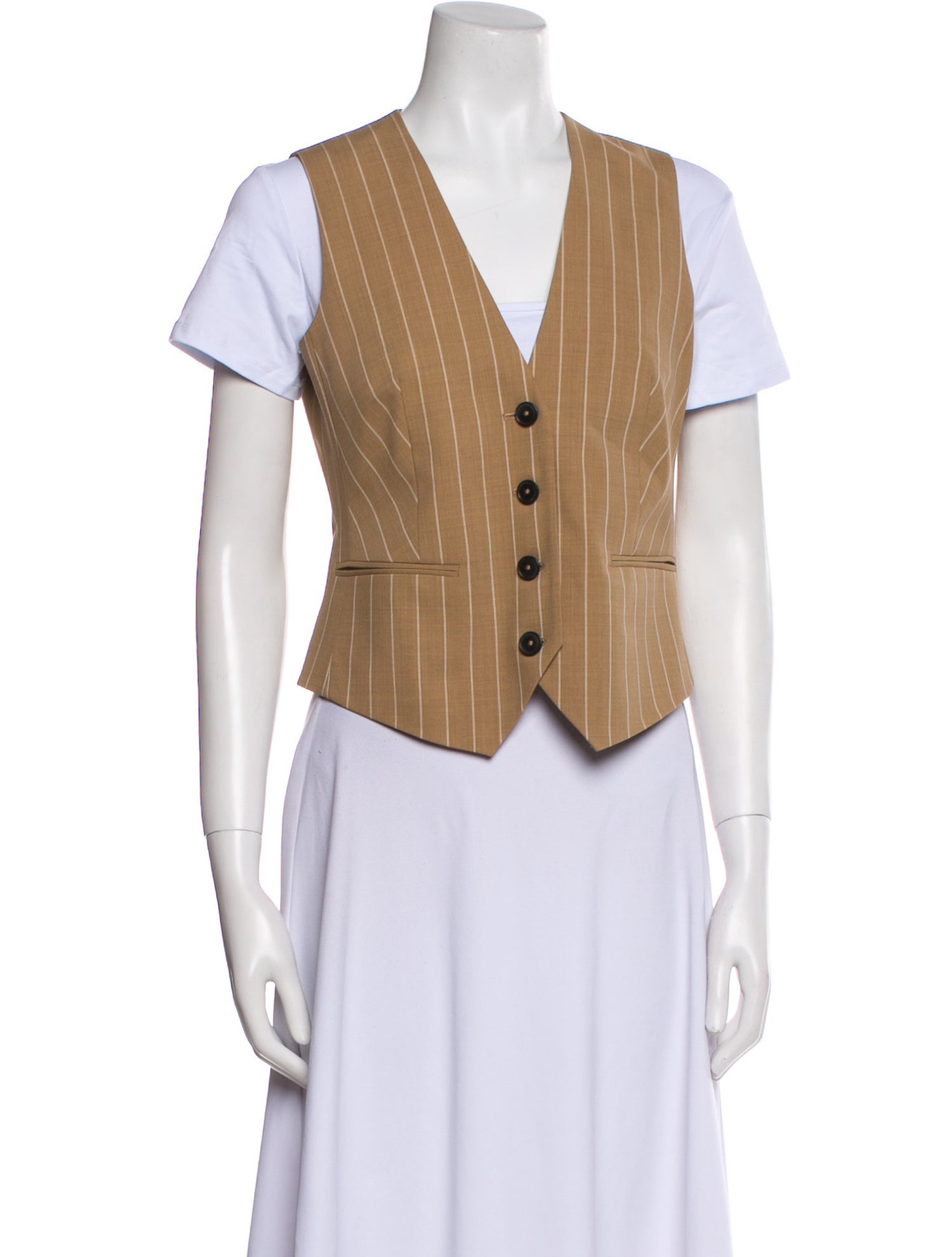 ME+EM Wool Striped Vest