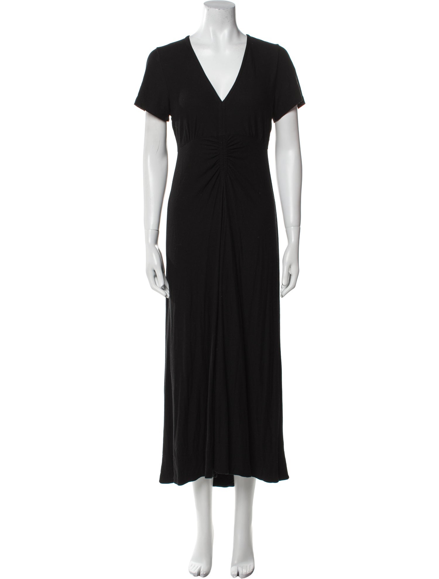 ME+EM V-Neck Midi Length Dress