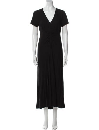 ME+EM V-Neck Midi Length Dress
