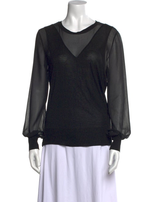 ME+EM V-Neck Long Sleeve Top