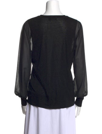 ME+EM V-Neck Long Sleeve Top