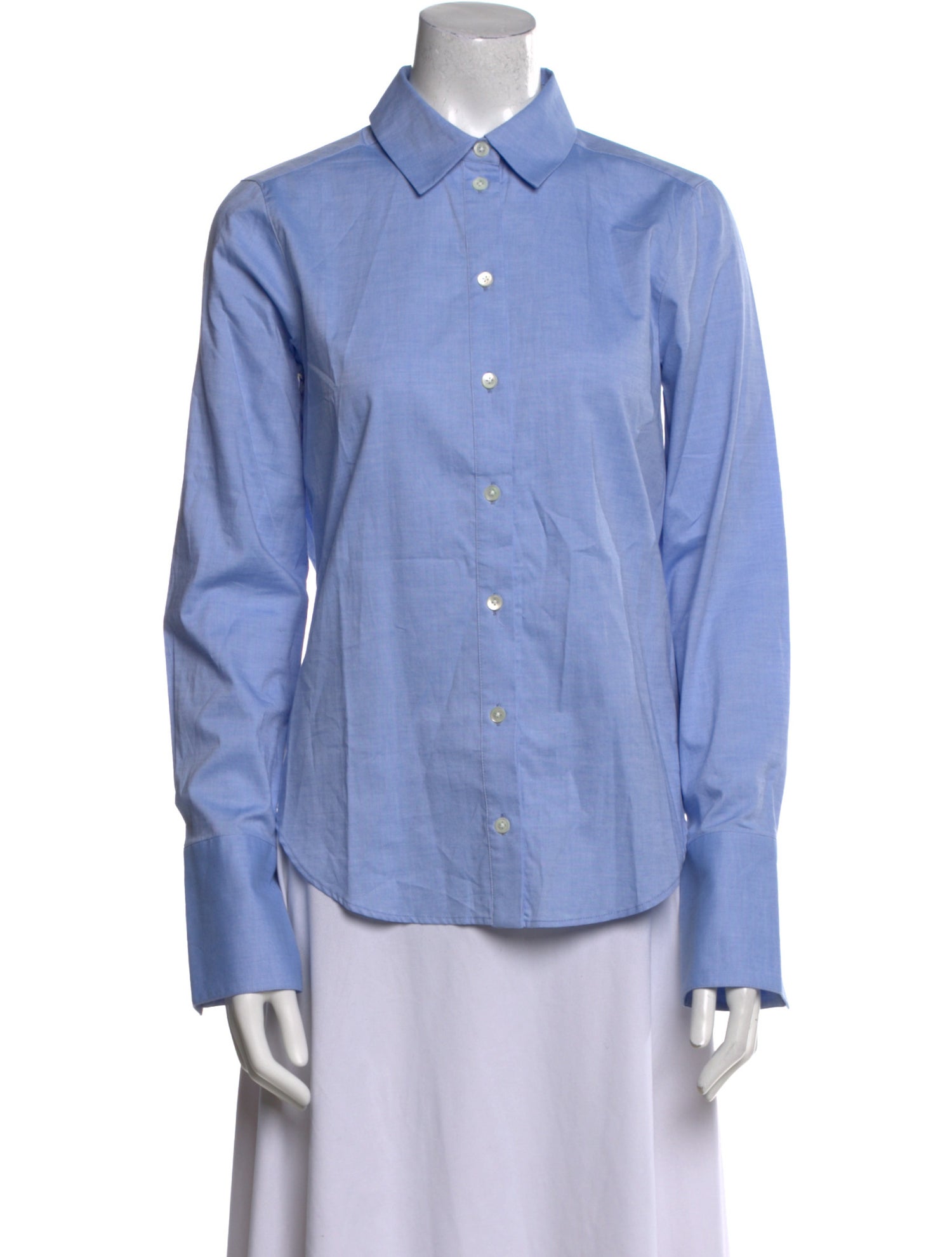 ME+EM Long Sleeve Button-Up Top