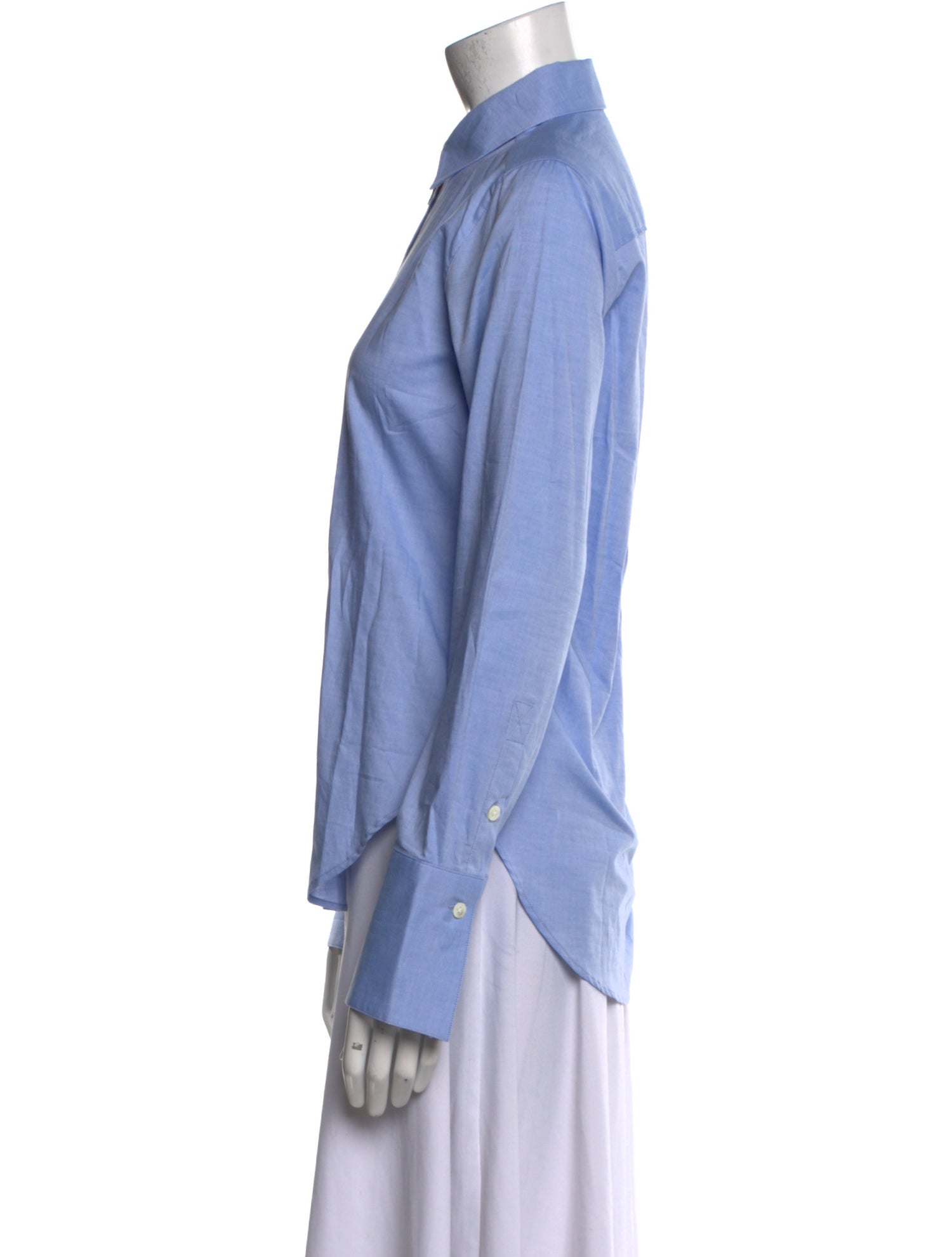 ME+EM Long Sleeve Button-Up Top