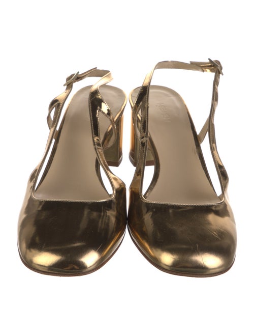 ME+EM Patent Leather Slingback Pumps