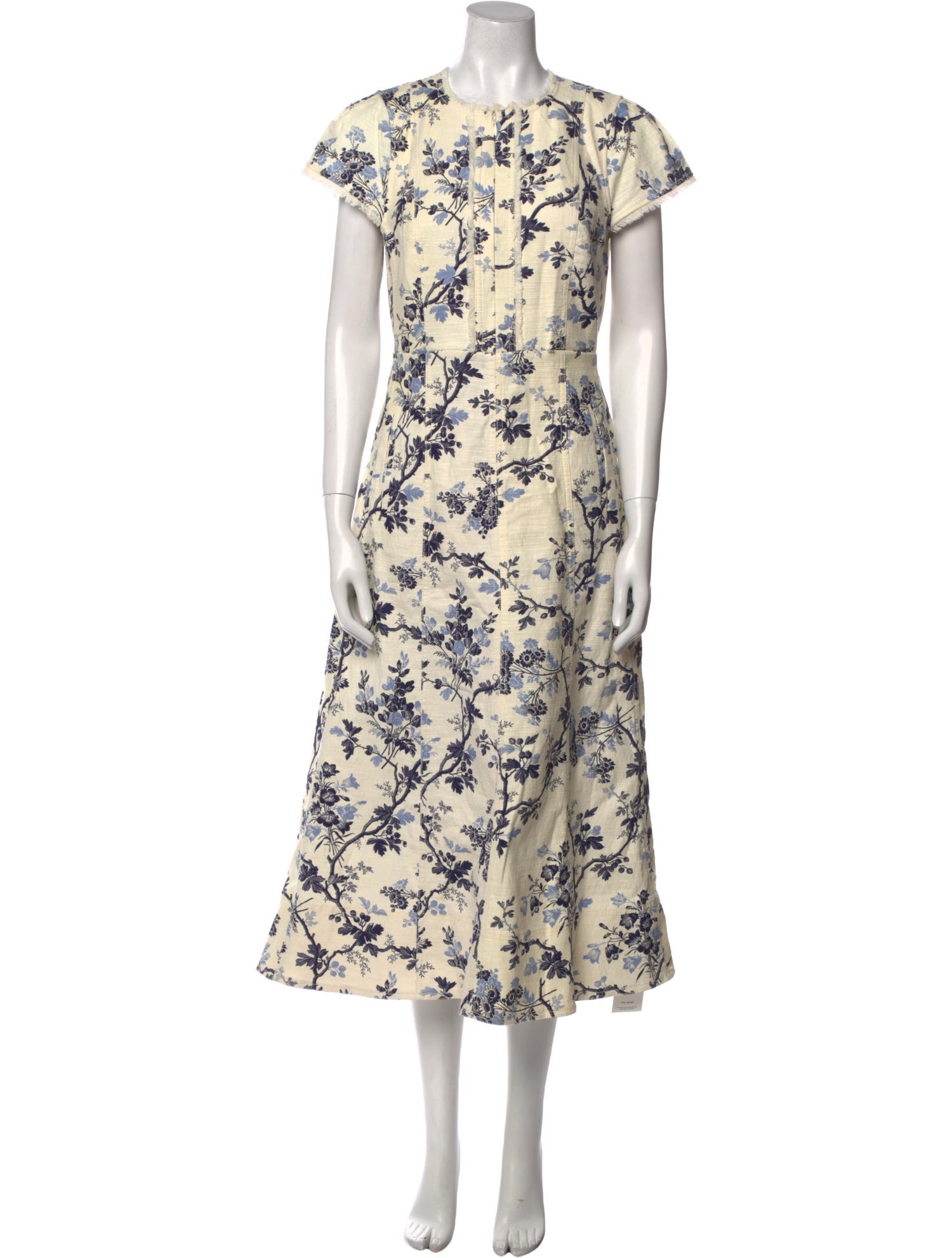 ME+EM Floral Print Long Dress