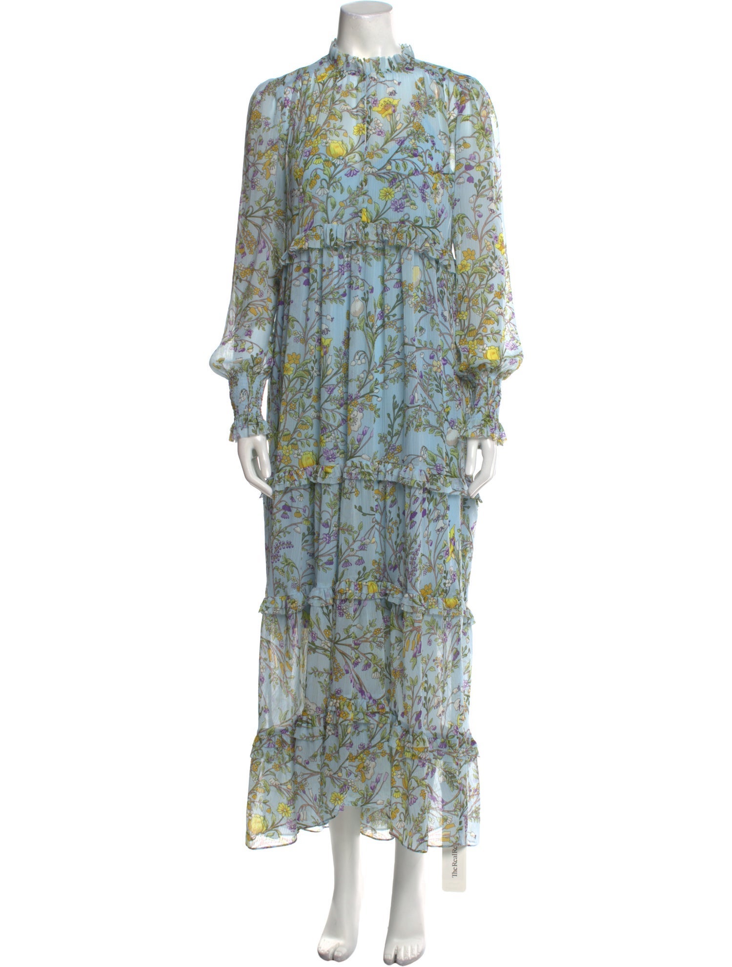 ME+EM Floral Print Long Dress