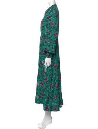ME+EM Floral Print Long Dress