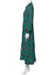 ME+EM Floral Print Long Dress