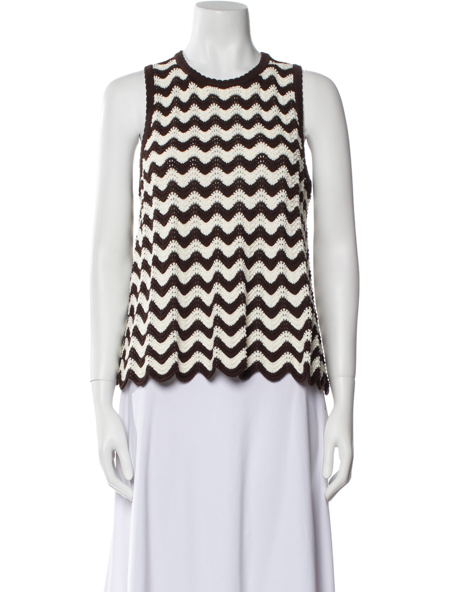 ME+EM Striped Crew Neck Sweater