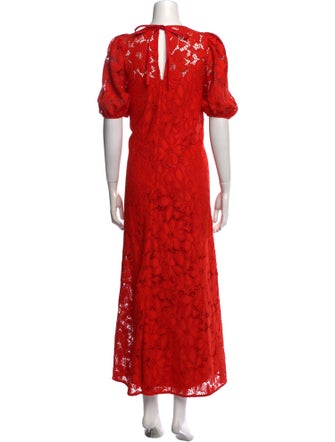 ME+EM Floral Print Long Dress