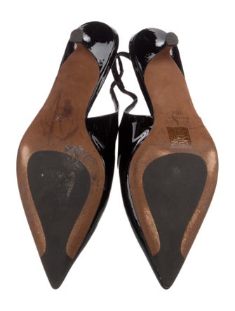ME+EM Patent Leather Slingback Pumps