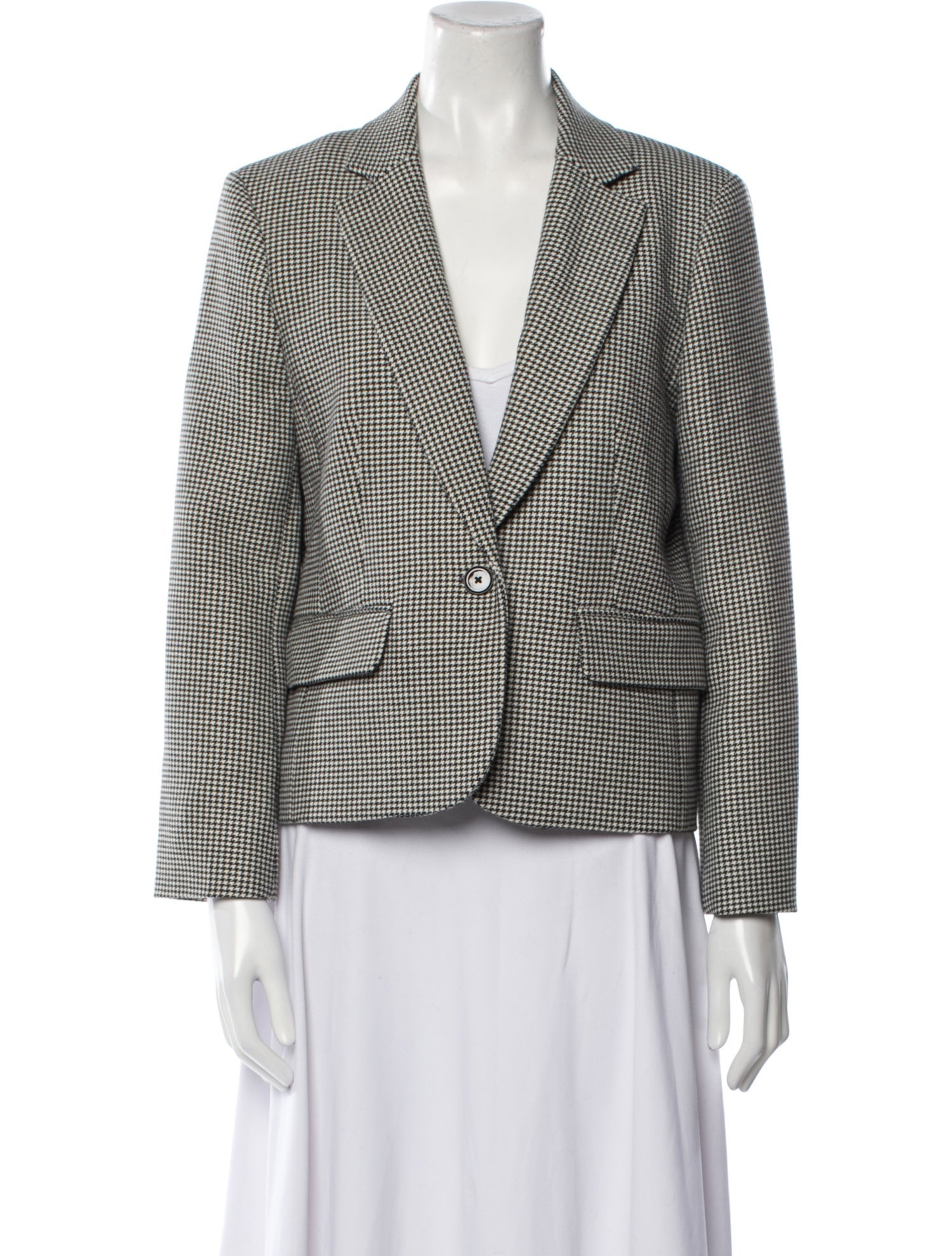 ME+EM Plaid Print Blazer